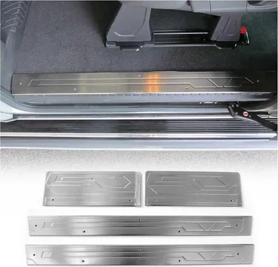 Produktbild von Einstiegsleisten Türschweller für Ford Transit Custom 2013-2024 Edelstahl 4x
