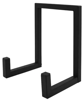 Vinylplattenhalter aus Metall, schwarz, 12,7x20,32x15,24 cm