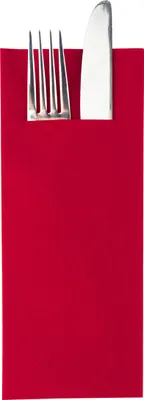 Produktbild von Airlaid Besteckservietten "Pub" Rot, 40 x 33 cm, 75 Stück - Mank