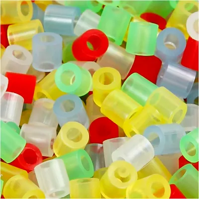 Produktbild von Nabbi® Bügelperlen Ø 5mm, 1.100 Stk., Transparent Mix