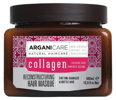 Obrázok produktu pre ArganiCare Collagen, krémová maska na vlasy, na obnovu a regeneráciu, 500 ml