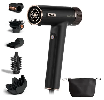 Produktbild von Shark SpeedStyle Pro Haartrockner, Schwarz HD752EU, 5 Aufsätzen, HD752EU
