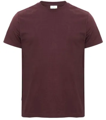 Image de Cottover - T-shirt unie pour hommes/femmes, en Coton, modèle ET466 (Taille L), couleur bordeaux