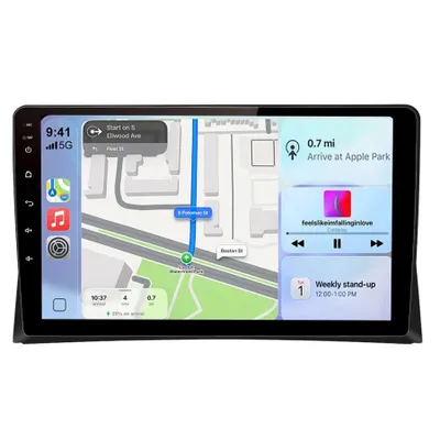 Produktbild von 9'' Autoradio Carplay Android Auto 2+64GB Für VW T5 Transporter Multivan GPS Navi WiFi BT SWC FM RDS DSP USB DAB+