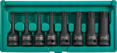 Zdjęcie produktu dla Jonnesway klucze trzpieniowe torx udarowe 8 elem. z nasadką 1/2" s06a408s