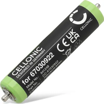Immagine prodotto di CELLONIC 1x Batteria per Rasoi & Tagliacapelli Compatibile con Braun Series 1 190, 190s, Cruzer 6, 67030922 – (700mAh, 1.2V)