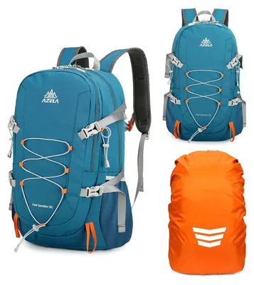 Produktbild von Wander-Rucksack 35L, mit Regenhülle, verstellbare Schultergurte, für Bergsteigen