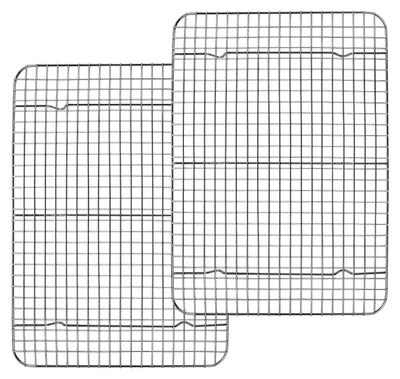 Kühlgitter 2er-Set Edelstahl 38,9x28,5x2 cm Backgitter