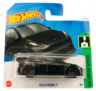 Produktbild von Hot Wheels 2024 Tesla Model Y HTC93 Green Speed Spielzeugauto