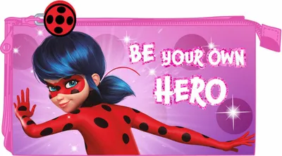 Obrázek produktu pro Trojité víceúčelové pouzdro Lady Bug Pink (22 x 12 x 3 cm)