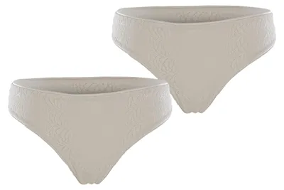 Produktbild von DIM Damen String 2-Pack Mode - perlmutt - Größe 42