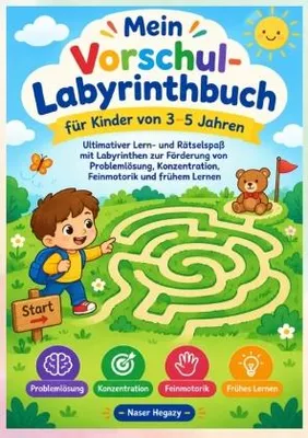 Immagine prodotto di Mein Vorschul-Labyrinthbuch für Kinder von 3-5 Jahren