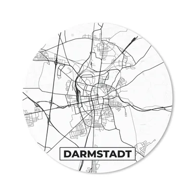 Produktbild von MuchoWow® Mauspad Mousepad Karte - Darmstadt - Karte - Stadtplan 20x20 cm - Mousepads - Maus Mat - Pad - Mausunterlage - Schreibtischmatte