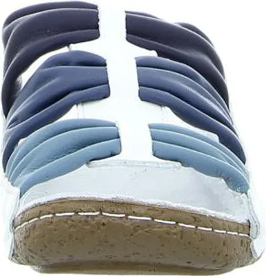 Produktbild von Andrea Conti Damen Pantoletten in Blau, schlichtes Design, bequem und leicht anzuziehen