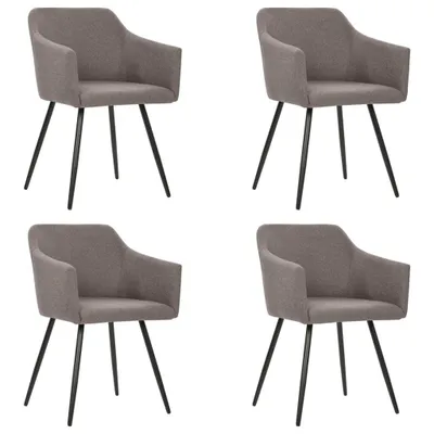 Produktbild von Esszimmerstühle 4 Stk. Taupe Stoff