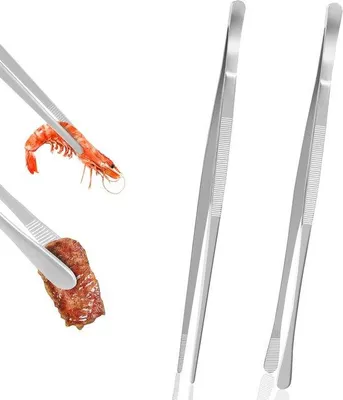 Zdjęcie produktu dla Zestaw noży kuchennych, 2 sztuki, srebrna stal nierdzewna, 30,5 cm