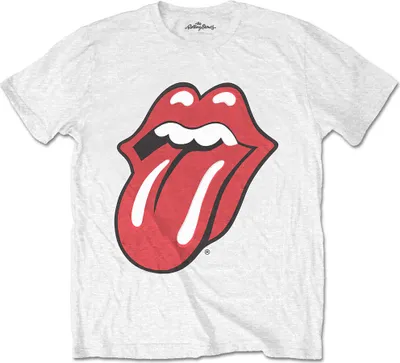 Produktbild von The Rolling Stones Classic Tongue White L T-Shirt