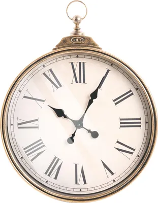 Zdjęcie produktu dla BELIANI Zegar ścienny materiał syntetyczny złoty 40 x 51 cm okrąły kształt styl klasyczny tradycyjny do salonu do sypialni