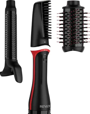 Obrázok produktu pre Revlon RVDR5333E, Multistylingová kulma, Teplé, Tlačidlá, Všetky typy vlasy, 90 °C, Čierna, Červená