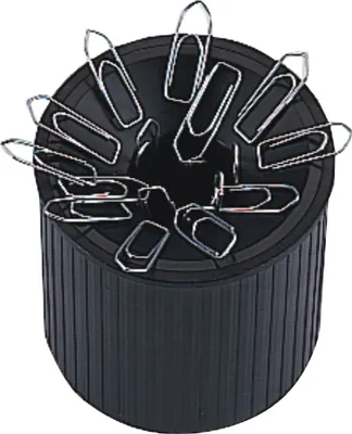 Produktbild von Klammernspender Serie Linear schwarz Packung mit 20 Stück
