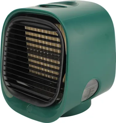 Obrázek produktu pro Přenosná klimatizace Multifunkční efektivní tiché zvlhčování USB malý klimatizační ventilátor pro domácí ložnice Cestování Kancelář Venkovní vnitřní zelená