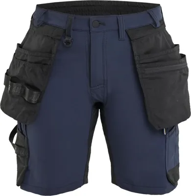 Produktbild von Blakläder Damen Handwerker Shorts 4-Wege-Stretch 7124, Farbe:Dunkel Marineblau/Schwarz, Größe:C52