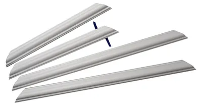 Produktbild von Decosa Wandkassetten-Set Rike, selbstklebend, weiß, 40 mm, 45 cm x 45 cm - 4 Sets