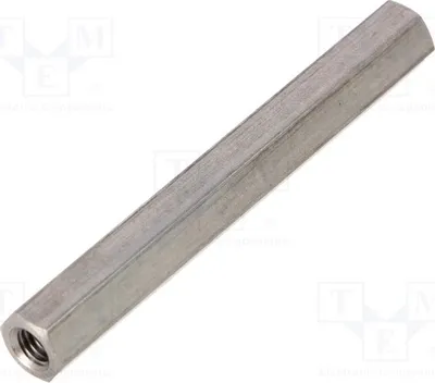 Produktbild von 10x Distanzmuffe mit Gewinde 65mm Innengew: M5 sechskant 148X65 Distanzelemente au