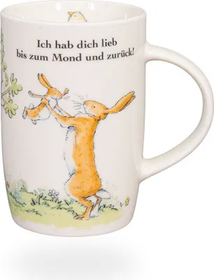 Produktbild von tea4chill Könitz Kaffeetasse Ich hab dich lieb. Teetasse 600ml, Porzellan. Design modern, bunt, lustig