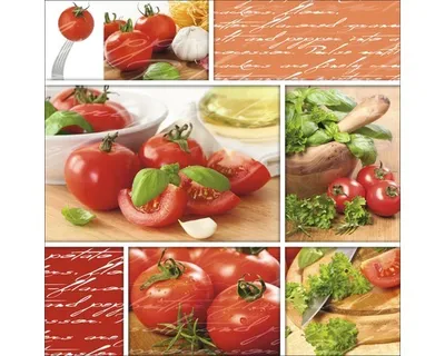 Produktbild von Glasbild Tomatensalat 30x30 cm