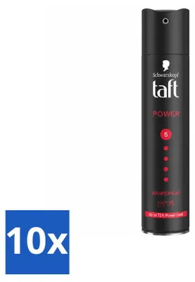 Produktbild von 10 x Taft Power Haarspray - 5 - 250 ml - Vorteilspackung - 10 Stücke