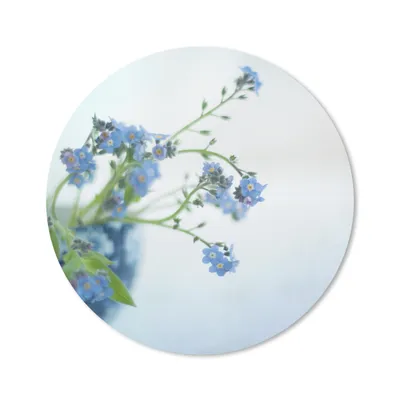 Produktbild von MuchoWow® Mauspad Mousepad Vergissmeinnicht in einer Vase 30x30 cm - Mousepads - Maus Mat - Pad - Mausunterlage - Tischunterlage - Schreibtischmatten