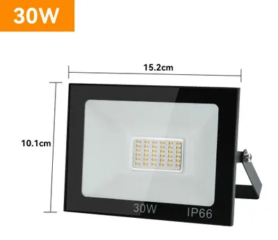 Obrázok produktu pre LED reflektory – vonkajšie nástenné svietidlá – výkon 30 W, balenie 6 kusov – studená biela 5500–7000 K – IP66 – hliník – sieťové napätie 85–265 V – bez zástrčky