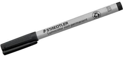 Produktbild von STAEDTLER Lumocolor 312 non-permanent Universalstift B (1.0/2.5mm) Einzelprodukt schwarz