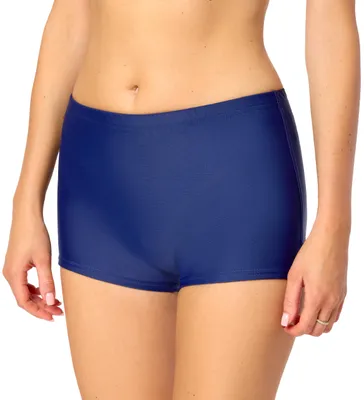 Produktbild von Bellivalini Damen Badeshorts Bikinihose Badehose Bikini Unterteil Schwimmshorts BLVLeila (Dunkelblau, XL)
