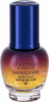 Zdjęcie produktu dla L'Occitane Overnight Reset Eye Serum, Serum do oczu, 15 ml, Kobiety, Krem przeciwzmarszczkowy, Wygładzający, Skóra uniwersalna, AQUA/WATER - GLYCERIN - PROPANEDIOL - ISONONYL ISONONANOATE - BUTYLENE GLYCOL - LIMNANTHES ALBA...