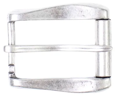 Produktbild von FRONHOFER klassische Gürtelschließe silber, moderne Schnalle 4 cm