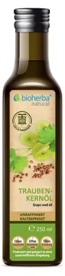Produktbild von Bioherba Traubenkernöl kaltgepresst – Natürliches Traubenkernöl 250 ml