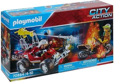 Produktbild von Einheitsgröße|PLAYMOBIL® Feuerwehreinsatz mit Löschbuggy 70864