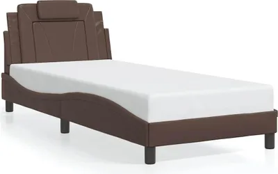 Produktbild von vidaXL Bettgestell "Viana" ohne Matratze Braun 80x200 cm Kunstleder