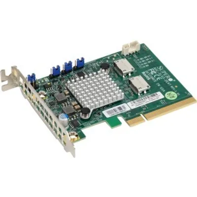 Produktbild von Supermicro AOC-SLG3-2E4T NVMe-Controller - PCI Express 3.0 x8 - Low Profile - Plug-in-Karte - PC