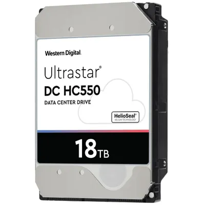 Produktbild von WD Ultrastar DC HC550 WUH721818AL5204 - Festplatte - 18 TB - intern - 3.5" (8.9 cm) - SAS 12Gb/s - 7200 rpm - Puffer: 512 MB -