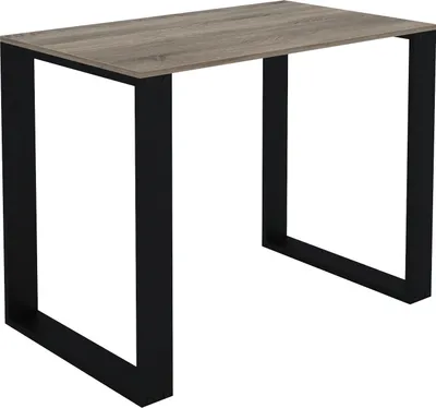 Image de AKKE Trüffel LOFT Table avec pieds noirs LxlxH : 70x60x75 cm
