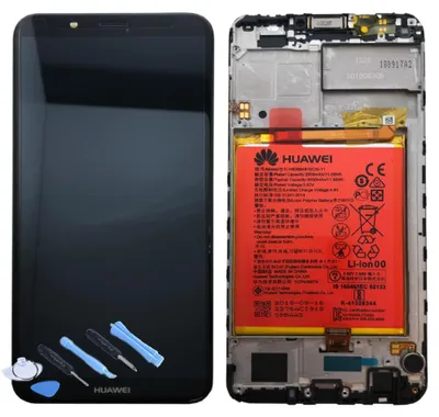 Image de Huawei écran LCD cadre pour Y7 2018 Service Pack 02351USA Noir Batterie Nouveau