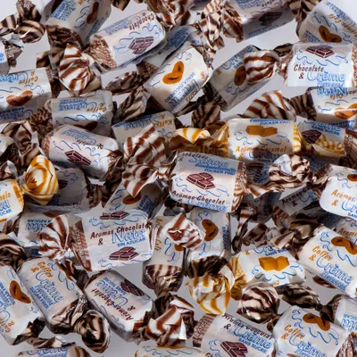 Produktbild von De Bron Caribean Cream Toffees Kaubonbons Zuckerfrei 955 g