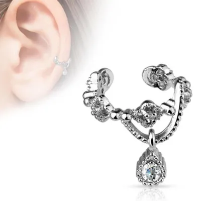 Produktbild von Ear Cuff Ohrklemme „Zirkonia“