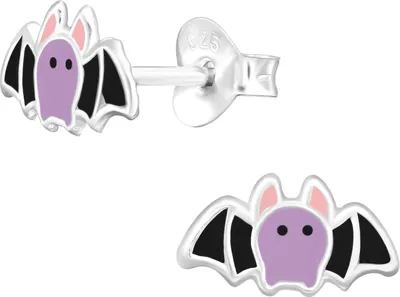 Produktbild von Fledermaus Kinder Ohrringe Ohrstecker 925 Sterling Silber