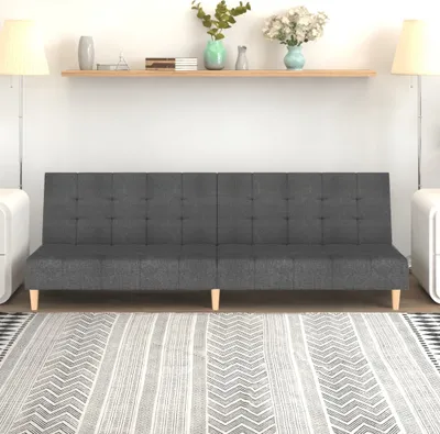 Produktbild von Schlafsofa 2-Sitzer Hellgrau Stoff 375754
