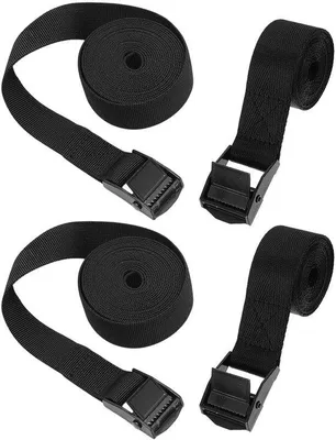 Obrázek produktu pro Napínací popruh 2 cm x 1 m a 0,5 m, nosnost 300 kg, spona, černý