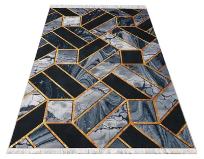 Image de Tapis NOIR ET OR 04 noir et or 160 x 220 cm